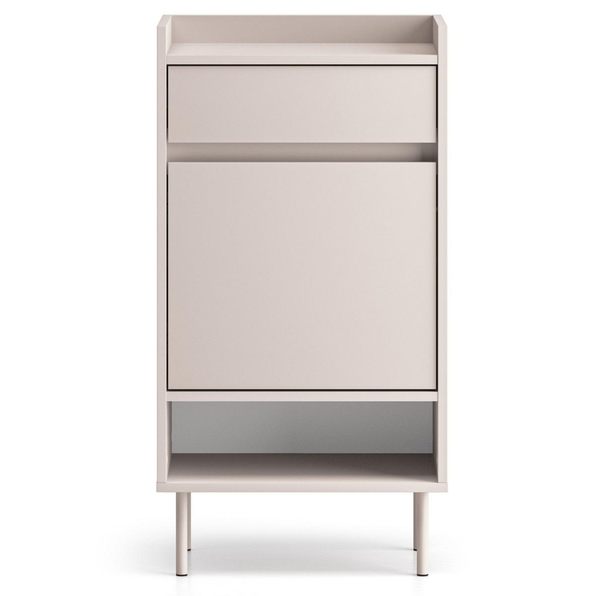 SCHUHSCHRANK Dioce Kaschmirgrau mit Schublade 50 cm - Taupe, Holz/Holzwerkstoff (49.8/95/33.3cm) - Selsey