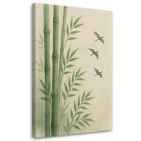 LEINWANDBILD Zen und Orientalisch 70x100cm - Grün, Textil (70/100cm) - Feeby