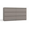 KOMMODE MALWA M6 140 - LEHMGRAU - Grau, Holzwerkstoff (138/75/40cm) - CDF