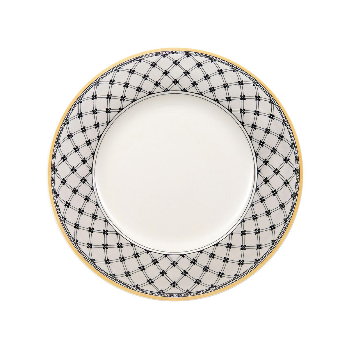 SPEISETELLER Audun Promenade weiß-grau-gelb ø 27,1 cm - Gelb/Weiß, Keramik (27.1cm) - Villeroy & Boch