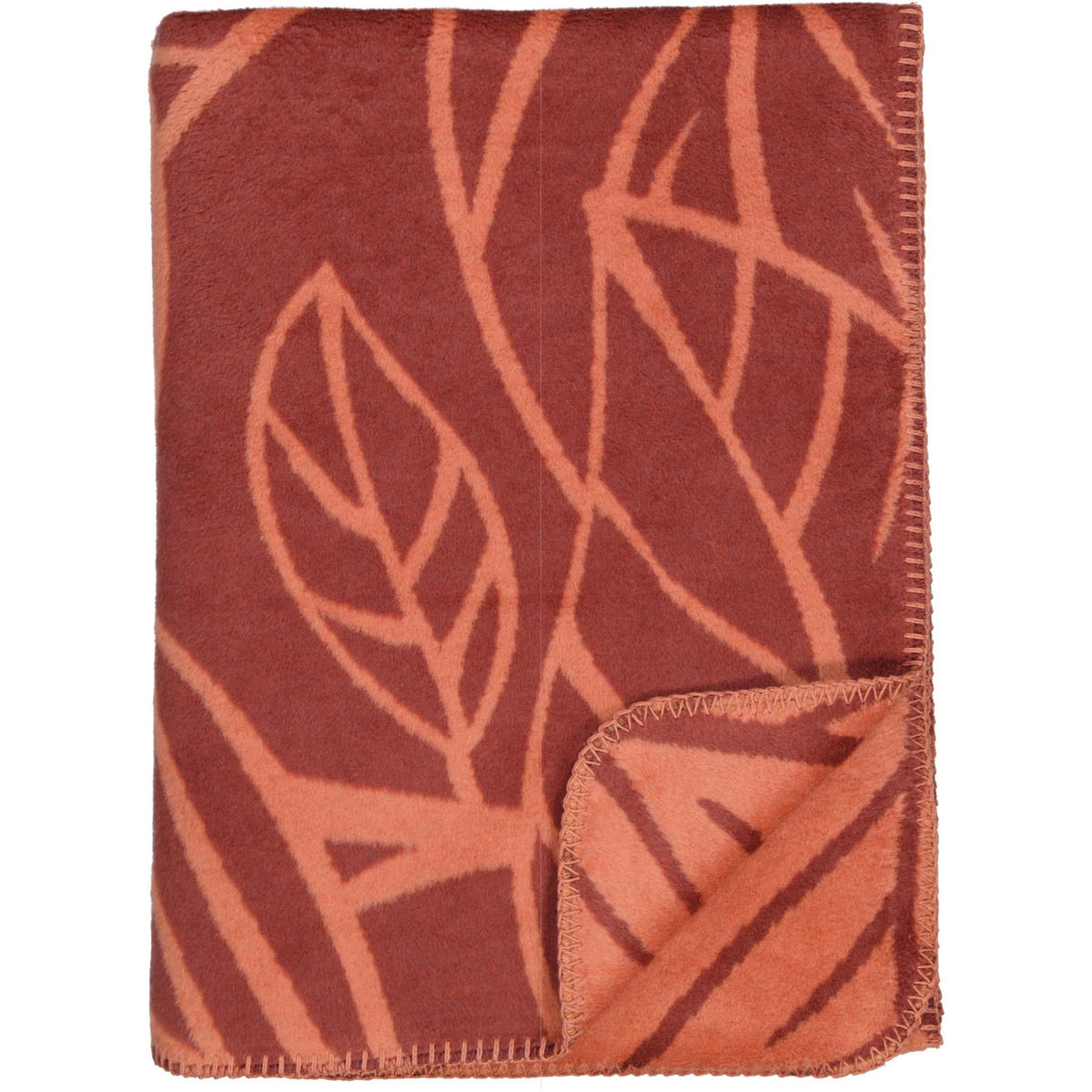 WOHNDECKE AURORA BORDEAUX - Rot, Textil (150/200cm) - Zöllner