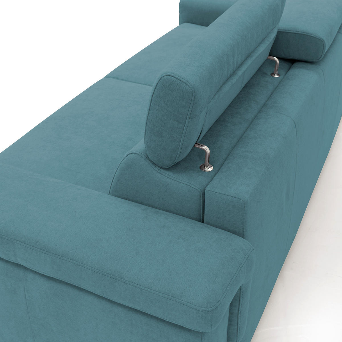 SCHLAFSOFA Giunone - Hellblau, Textil (200/100/95cm) - Divani.store