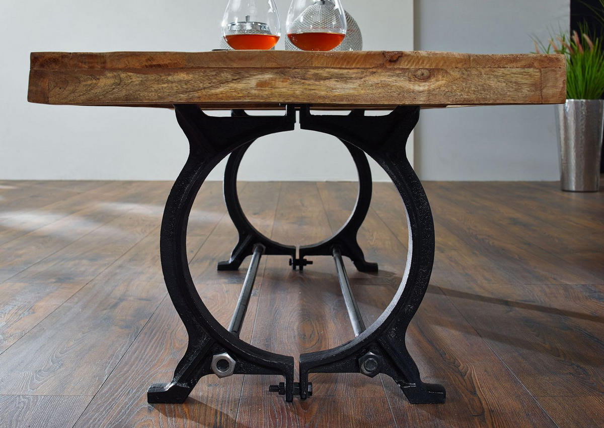 COUCHTISCH Altholz 120x60x45 lackiert INDUSTRIAL #35 - Naturfarben, Holz (60/120/45cm) - Massivmoebel24