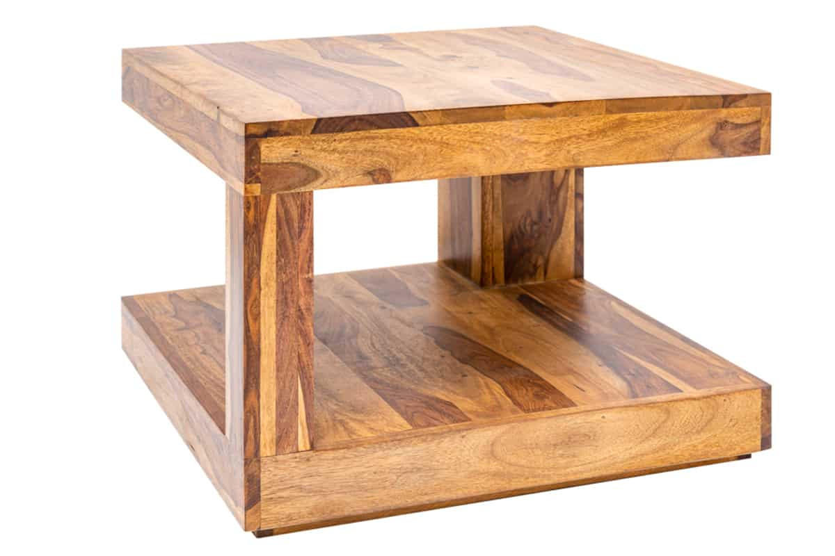 COUCHTISCH GIANT Sheesham rechteckig Natur 60cm - Braun, Holz (60/60/40cm) - riess-ambiente