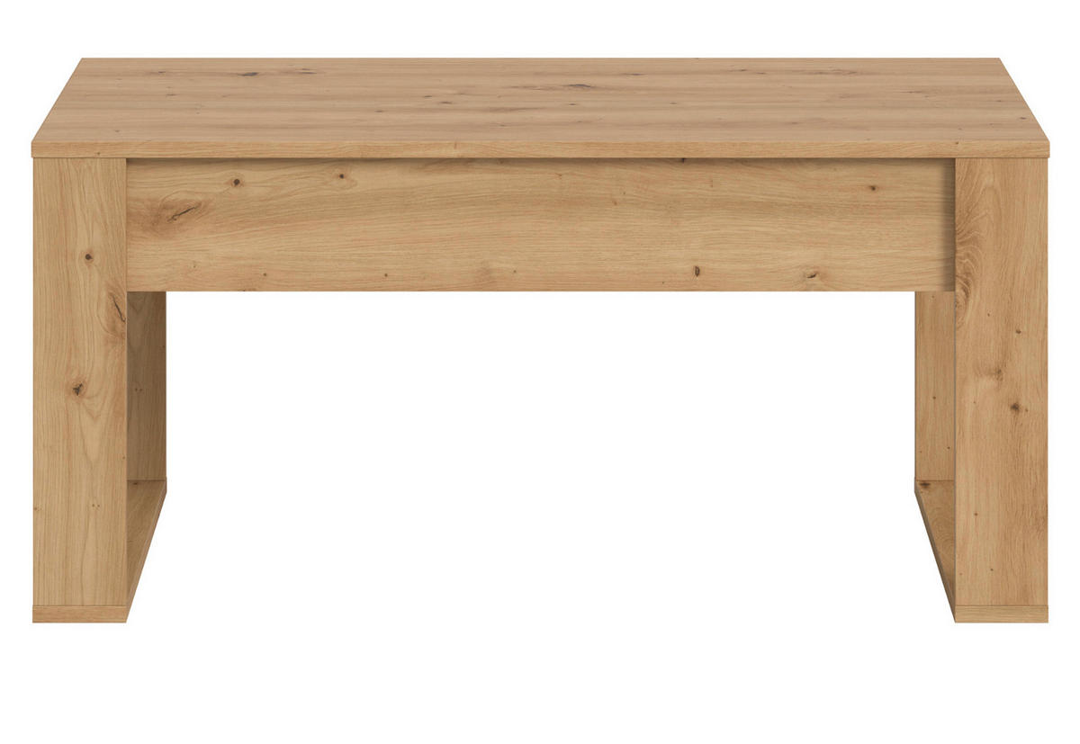 COUCHTISCH Eiche Artisan, Beistelltisch mit 2x Schubkasten, 110 x 60 cm Jonte - Eiche Artisan, Holzwerkstoff (110/60/53cm) - Inn.Furn