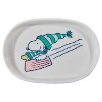 DEKOTELLER Peanuts Snoopy mit Mütze - Weiß, Keramik (2cm) - Butlers
