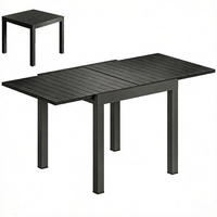 ESSTISCH 160/80/75 cm, Schwarz - Schwarz, Metall (160/80/75cm)