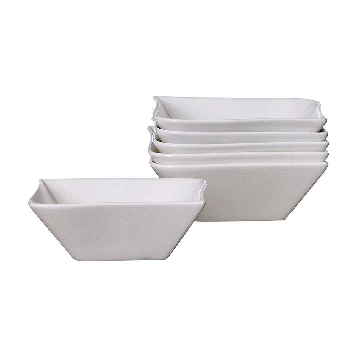 SERVIERSCHALEN Melodie weiß ø 18,5 cm 6er Set - Weiß, Keramik (18.5/5/18.5cm) - Ritzenhoff Breker