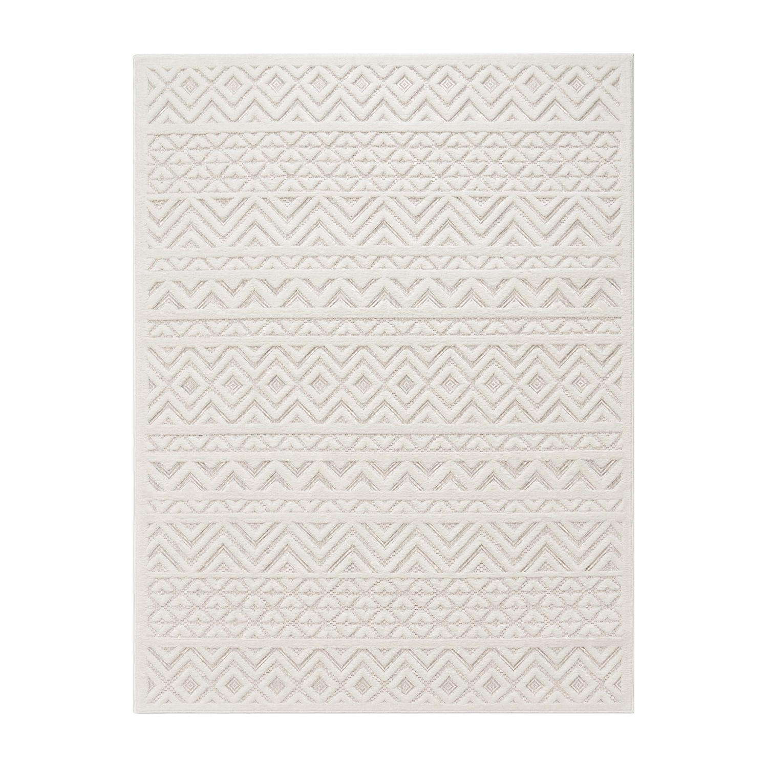 OUTDOORTEPPICH Boho Creme 160 x 160 cm - Creme, Kunststoff (160/160cm) - TT Home