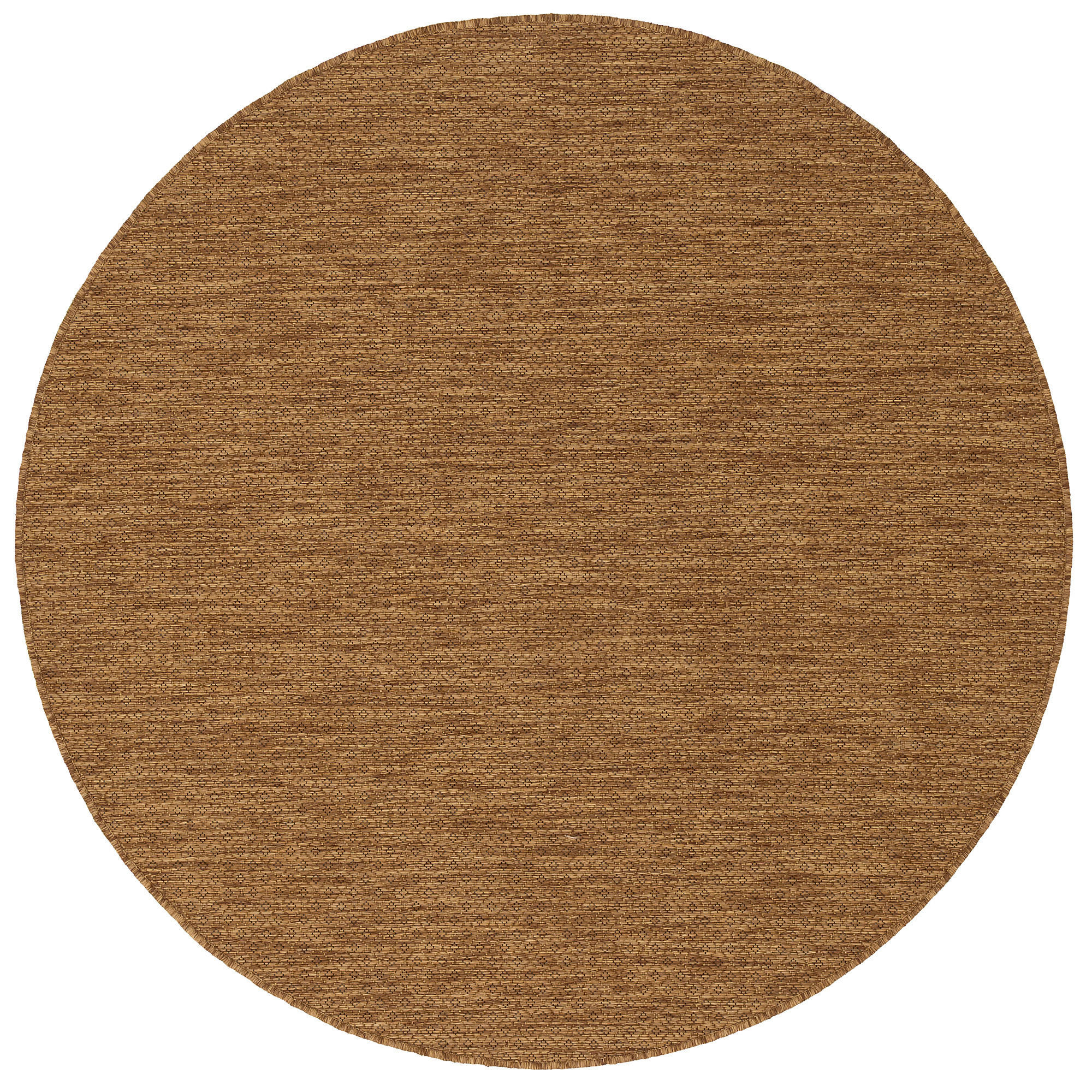 IN- & OUTDOOR FLACHGEWEBE TEPPICH PORTO RUND - Naturfarben, Textil (200/200cm) - Snapstyle