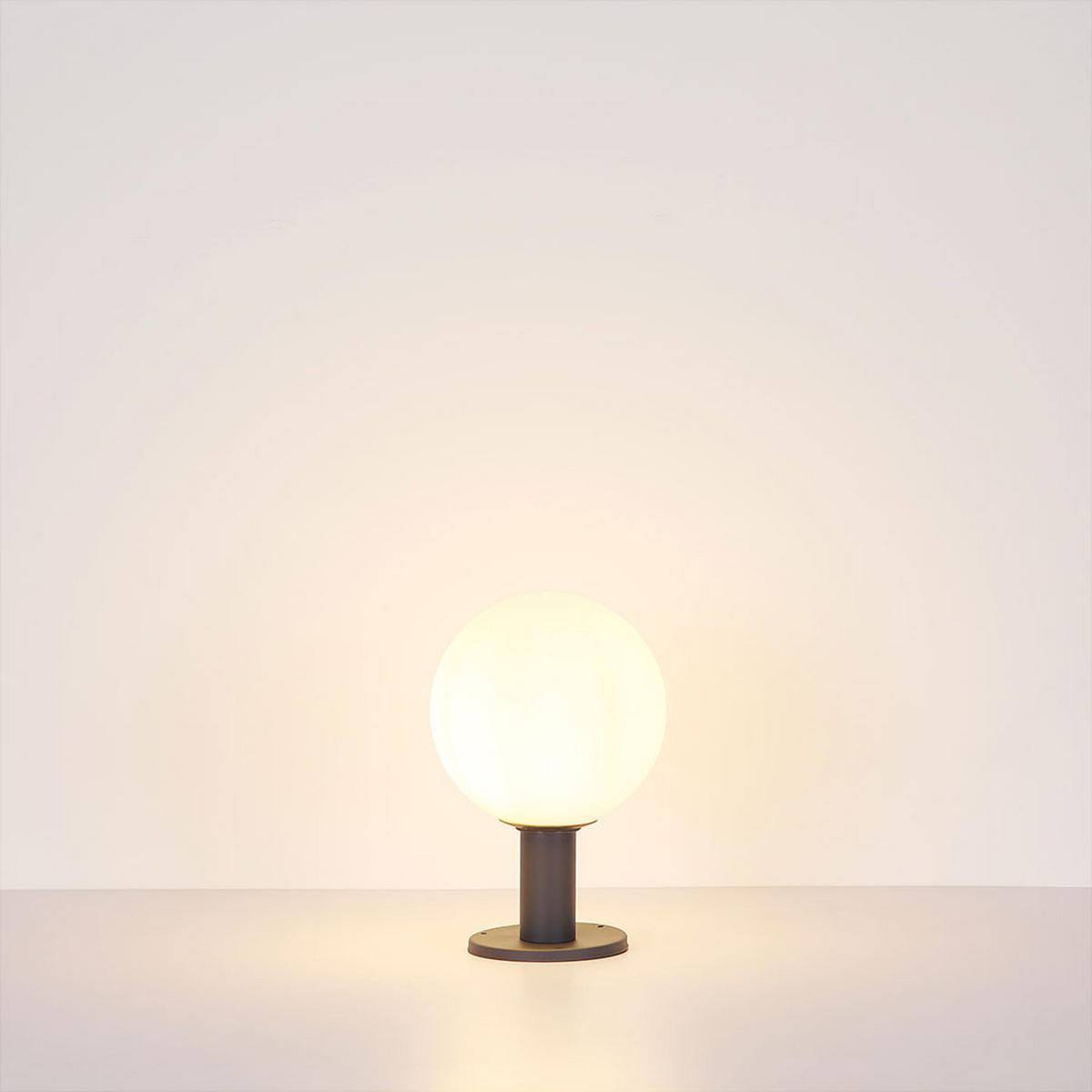 LED AUSSENLEUCHTE Aluminium Anthrazit - Anthrazit, Glas (25/25/38cm) - Globo Lighting