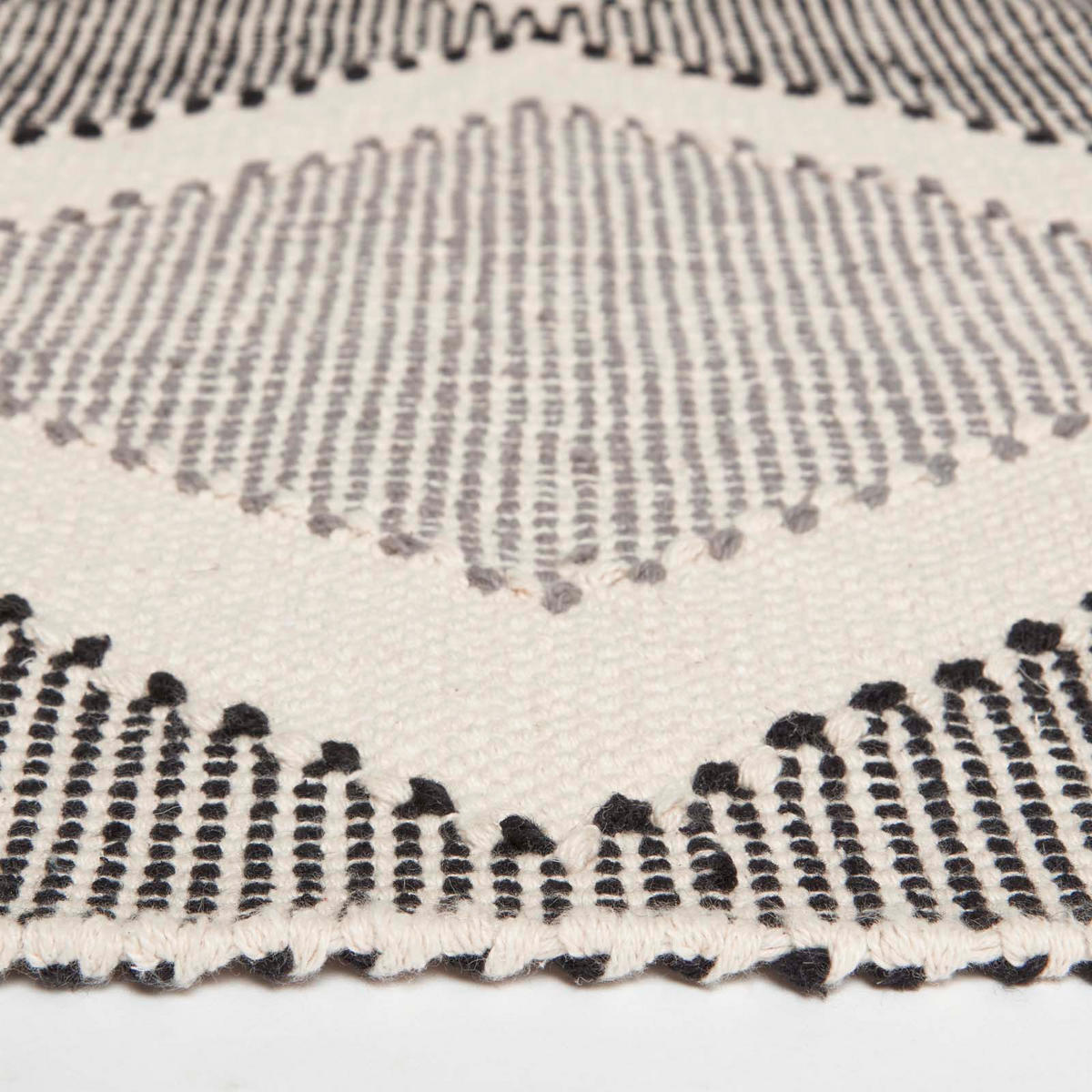 HANDWEBTEPPICH Malmö geometrisch gemustert 90/150 cm - Grau, Textil (90/150cm) - Homescapes