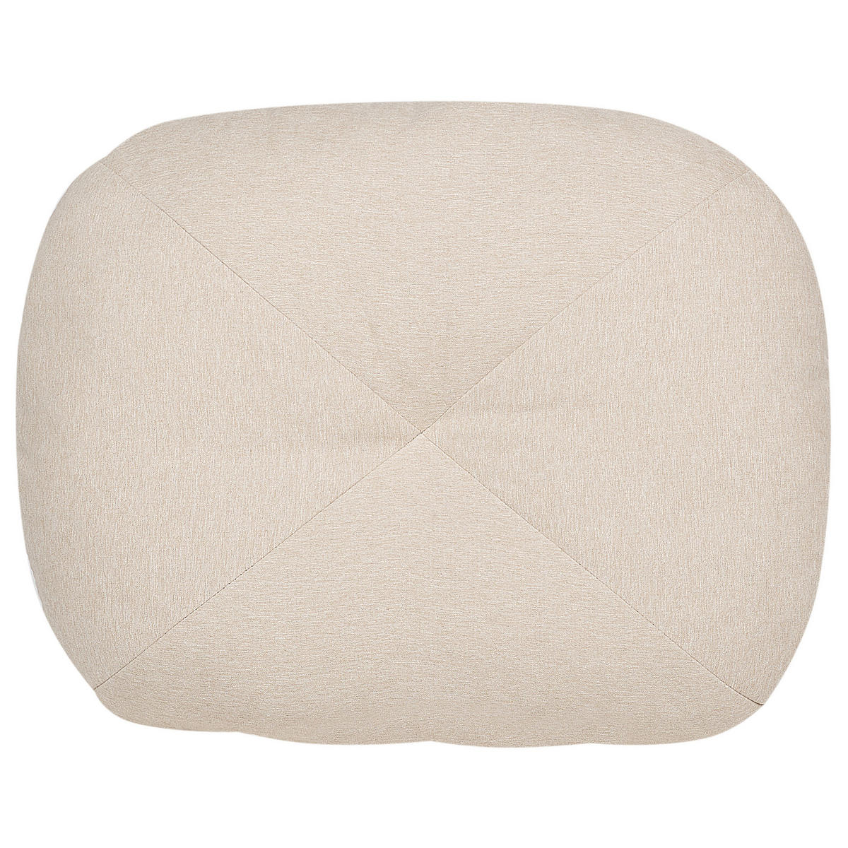 1-SITZER BODENSOFA Stoff hellbeige mit Schlaffunktion Olden - Beige, Textil (81/54/91cm) - Beliani