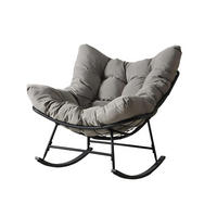 GARTENSESSEL Quito Grau - Grau, Metall (107/85/90cm) - Concept Usine