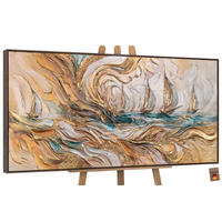 GEMÄLDE Zeitwellen Schattenfugenrahmen Grau 100x50 cm - Grau, Holz (100/50cm) - YS-art gallery