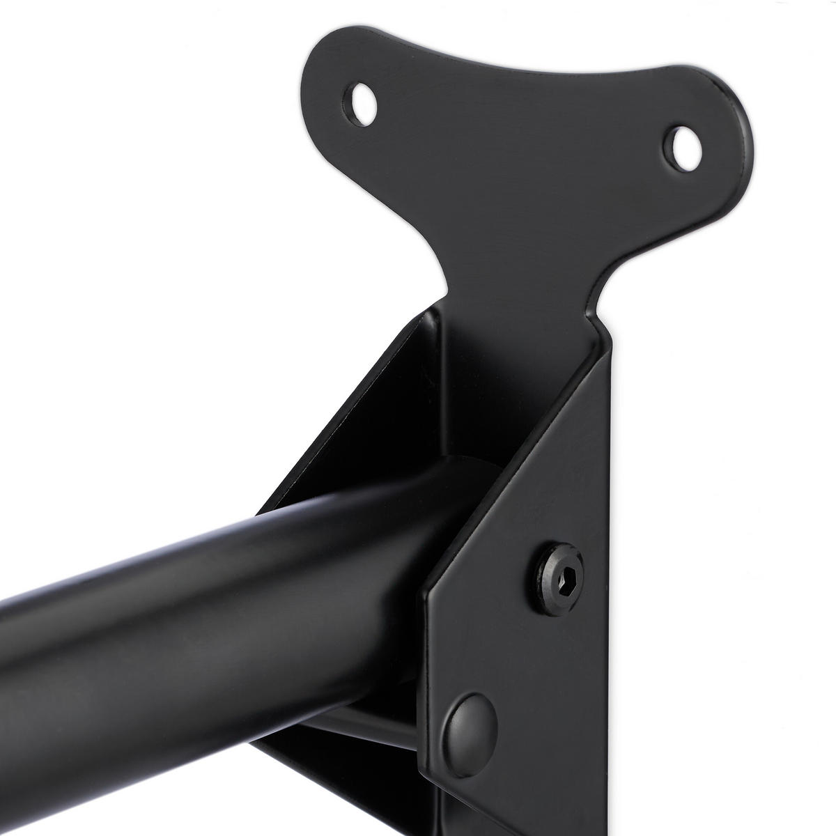 FAHRRADWANDHALTERUNG - Schwarz, Kunststoff/Metall (27.5/18/33cm) - Relaxdays