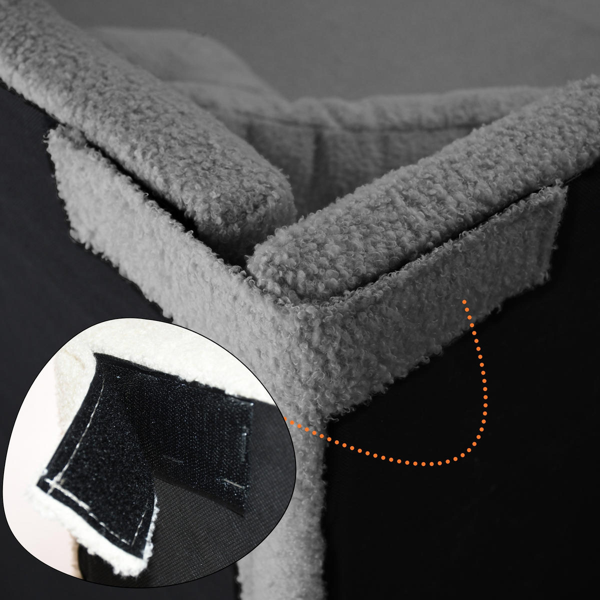 SCHLAFSOFA Rafi, Eckbett mit Bettkasten, 90x200 cm, Grau - Grau, Textil (209/94/102cm) - Beautysofa