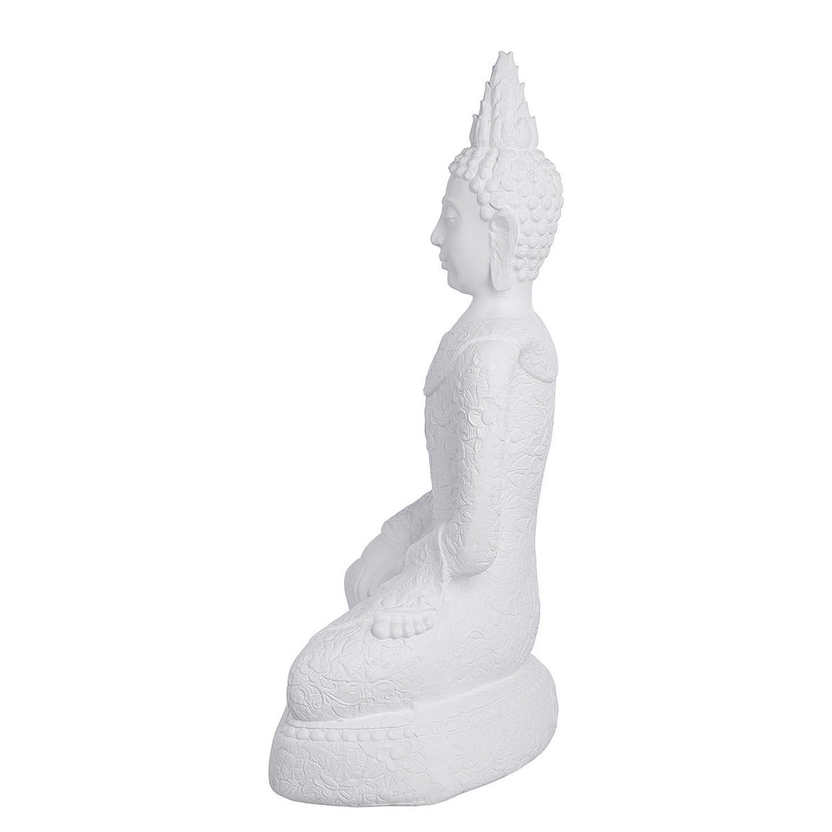 DEKO-STATUE Buddha - Weiß, Stein (22/58/34cm) - Butlers