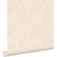 TAPETE 3D Muster 53 cm x 10.05 m - Beige, Papier (53/1000cm) - ESTAhome