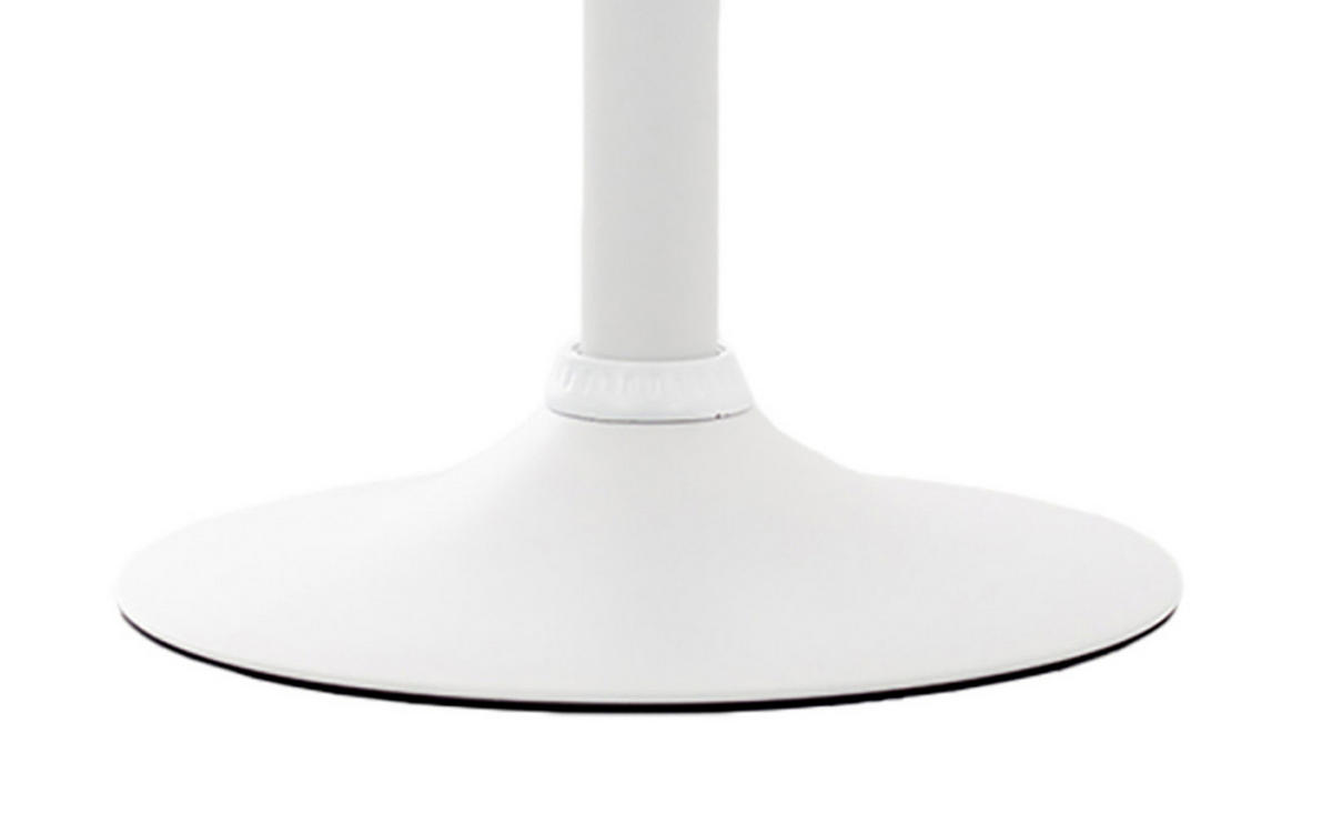 BARHOCKER 2er Set Dynasty Kunstleder weiß weiß - Chromfarben/Weiß, Kunststoff/Metall (36/84/39cm) - TPFLiving