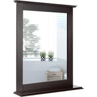 BADEZIMMERSPIEGEL Braun - Braun, Holz (12/69/57cm) - COSTWAY
