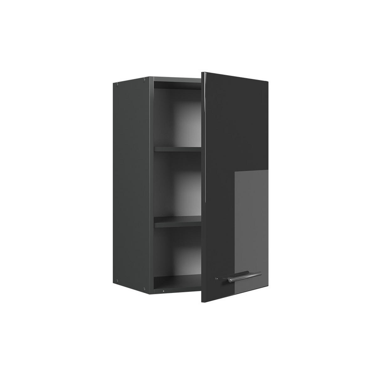 VĚŠÁK NA STĚNU Fame-Line Antracitový vysoký lesk - antracitová/vysoce lesklá černá, kompozitní dřevo (45/72/34.1cm) - Vicco