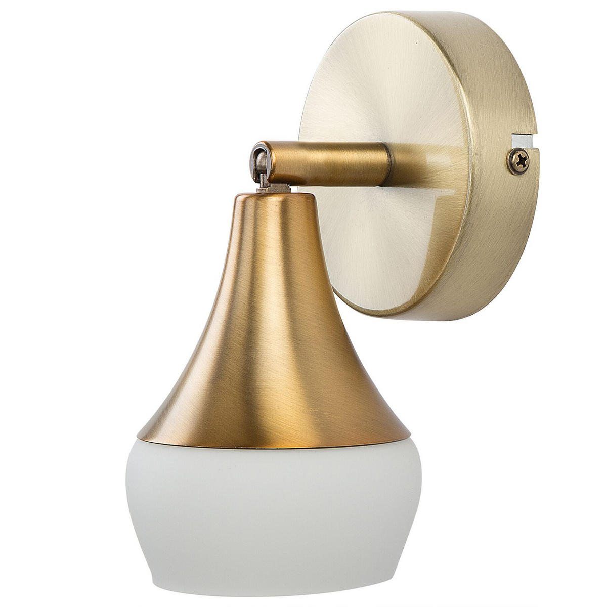 WANDLEUCHTE Antler 14/7/14 cm - Goldfarben, Metall (7/14/14cm) - Beliani