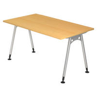 SCHREIBTISCH Serie-A 80/140/74 cm in Buchefarben - Buchefarben, Holzwerkstoff (80/140/74cm) - bümö