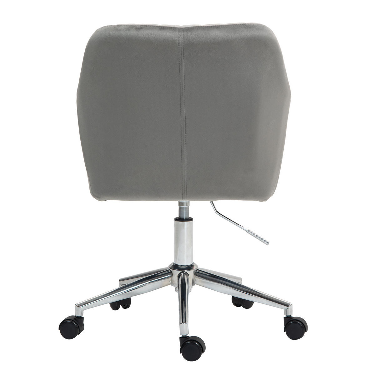 SCHREIBTISCHSTUHL OLIVER Grau - Silberfarben/Grau, Textil/Metall (55/85/53cm) - SVITA