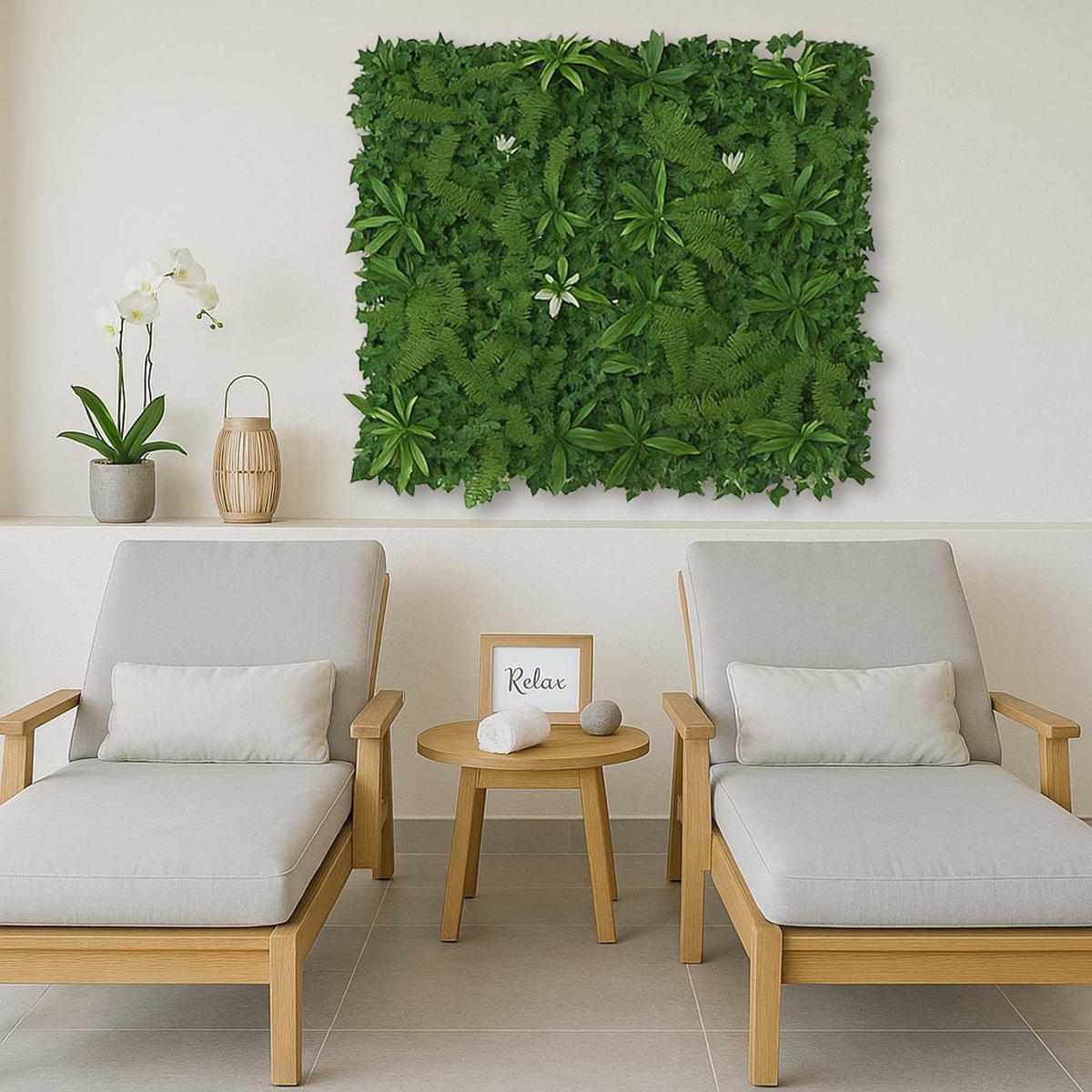 STĚNOVÝ PANEL Zelený - zelená barva, plast (50/15/50cm) - MCW