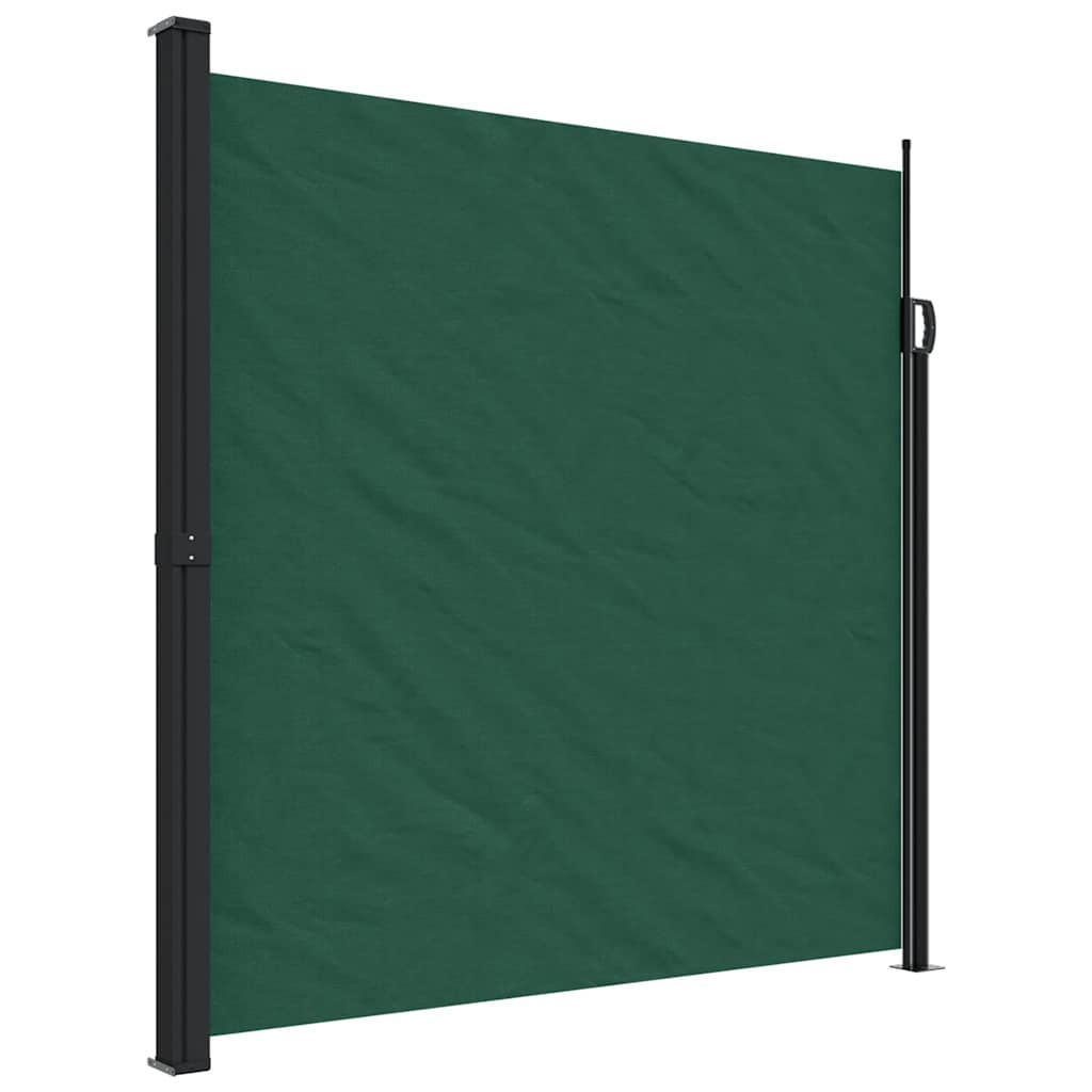 SEITENMARKISE Ausziehbar Dunkelgrün 200/500 Cm - Grün, Textil (200/500cm) - vidaXL