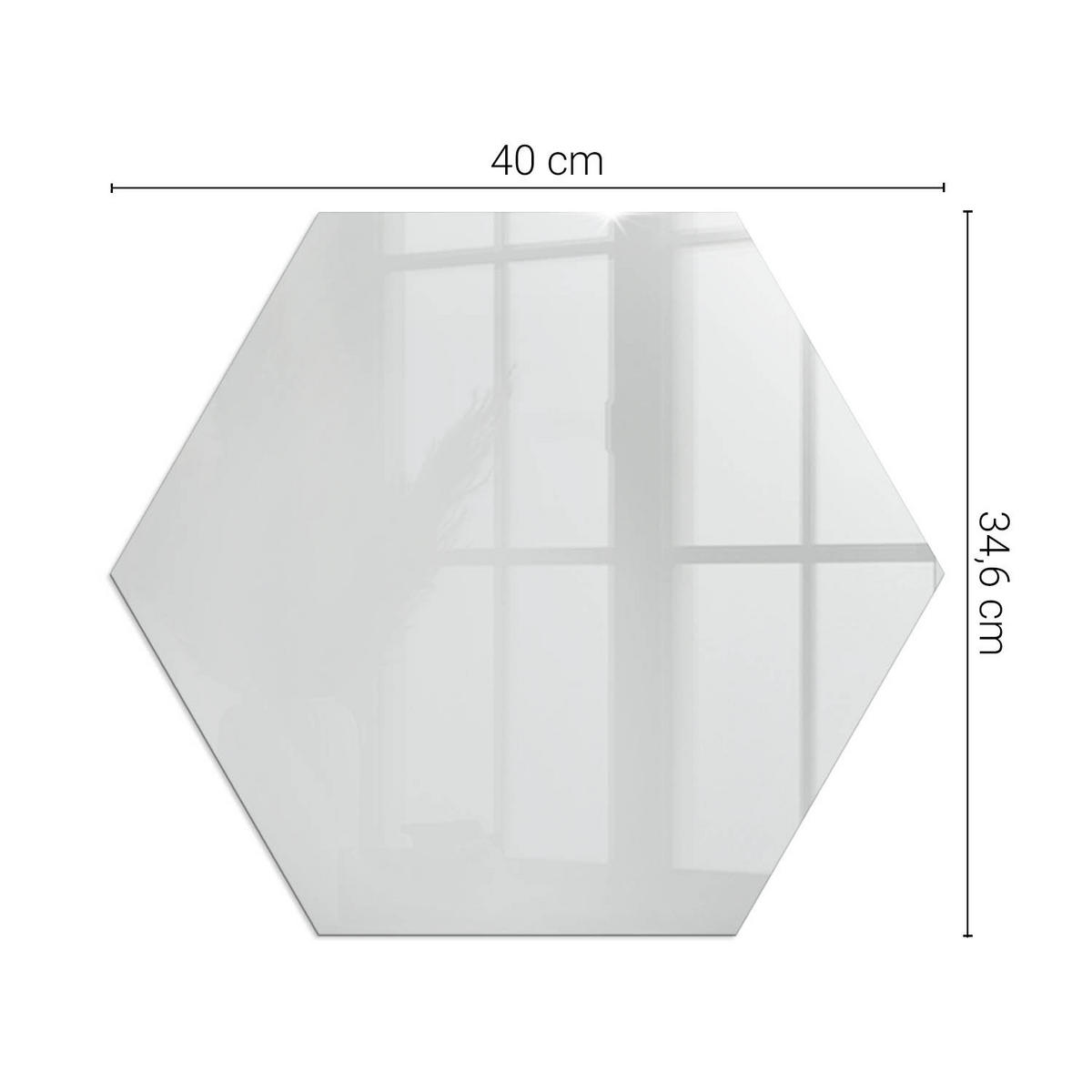 GLASPLATTE für Kamin h40 cm - Grau, Glas (40/40/0.4cm) - TULUP