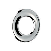 WANDROSETTE profiliert D55x27x2mm für Ventil G3/4B - Chromfarben, Metall (5.5/1/5.5cm) - Delabie