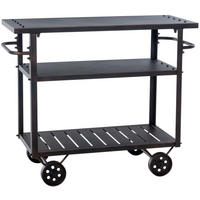 SERVIERWAGEN Metall bronze - Bronzefarben, Metall (96/78/40cm) - CLP