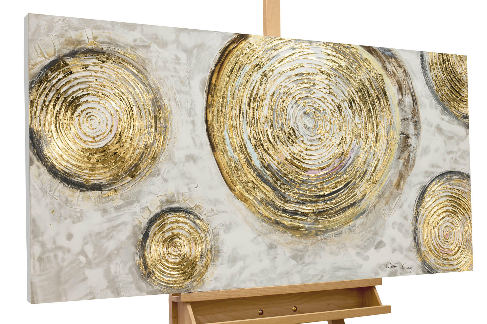OLEJOMAĽBA 120/60 cm, Zvieratá - hnedá, drevo/textil (120/60cm) - KUNSTLOFT