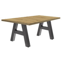 ESSTISCH ausziehbar Elia 3 160 x 90 x 75 Esszimmertisch Graphit/Asteiche - Eiche Artisan, Holz (160/90/75cm) - 58aufmkessel
