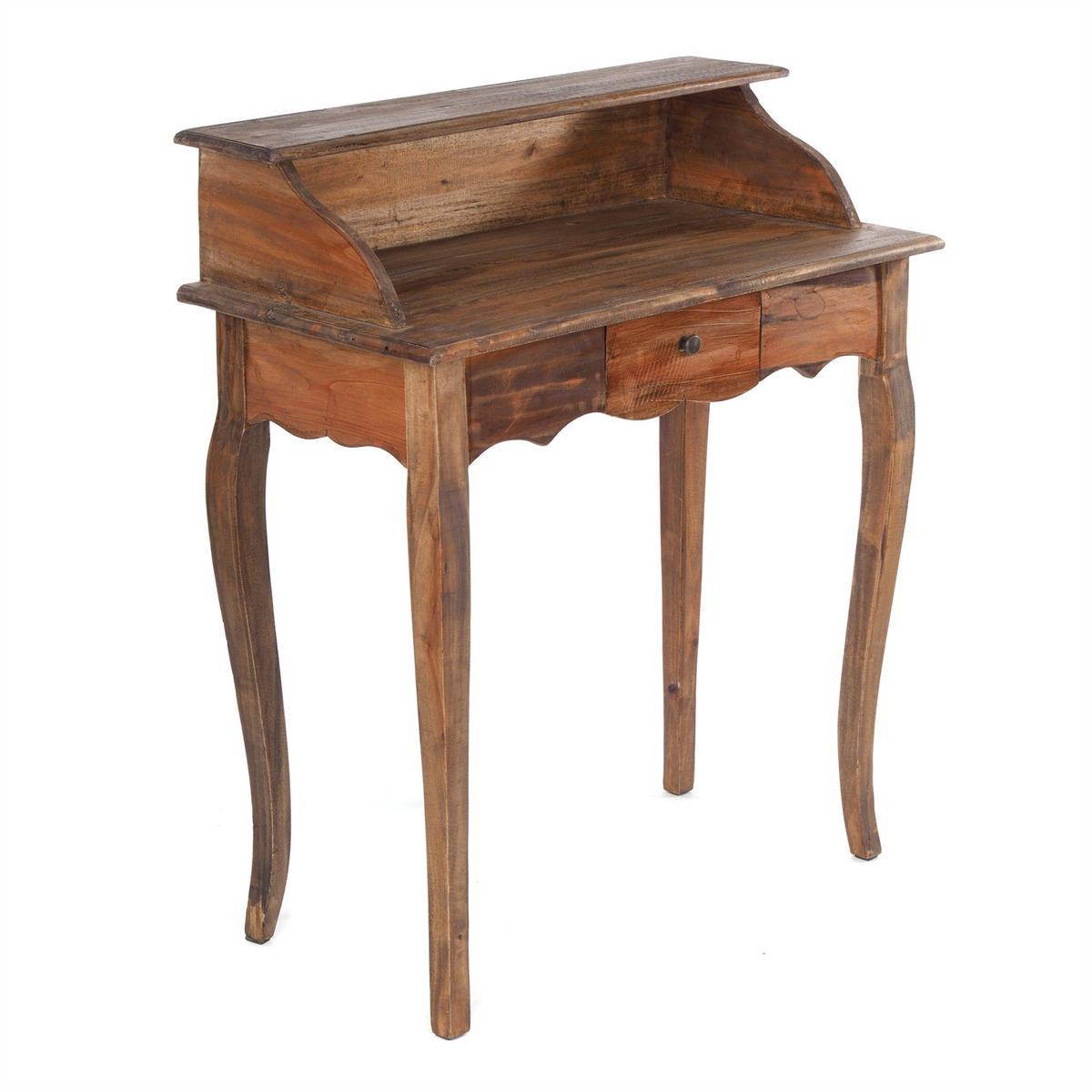 SEKRETÄR Napoleon Mahagoni Massivholz, mit Schublade 02 hellbraun - Hellbraun, Holz (40/80/92cm) - DESIGN DELIGHTS