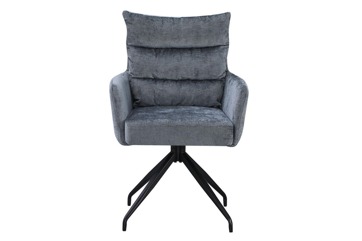 ESSZIMMERSTUHL Hamburg, Webstoff, Grau - Grau, Textil (49/91/49cm) - dasmöbelwerk