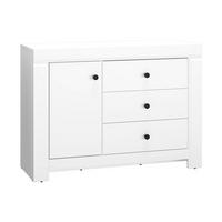 KOMMODE – 117 cm – Lahti – Weiß - Weiß, Holzwerkstoff (117/85/42cm) - hi-markt
