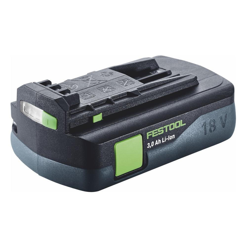 FESTOOL BP 18 Li 3,0 C Akku 18 V 3,0 Ah / 3000 mAh Li-Ion ( 577658 ) mit Ladestandanzeige - Multicolor, Kunststoff (13/90/5cm) - Festool