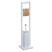 WC-BÜRSTE und Toilettenbürste 20/20/80 cm - Weiß, Metall (20/80/20cm) - 5five Simply Smart