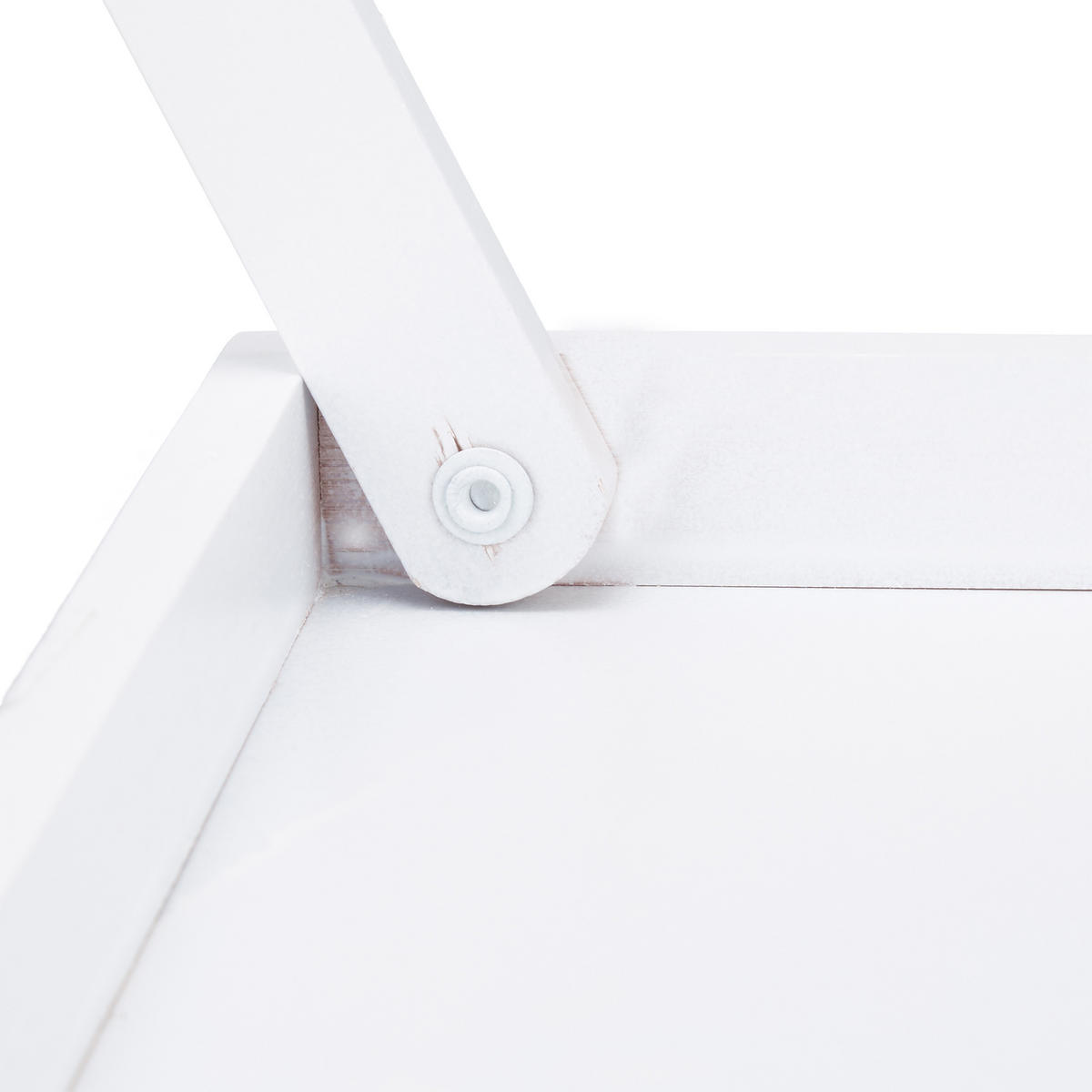 NOČNA mizica - bela, leseni material/les - Relaxdays