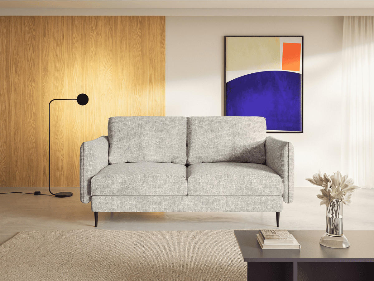 SOFA Koge Ohne Schlaffunktion, Hellgrau - Hellgrau, Textil (196/95/86cm) - Fedve