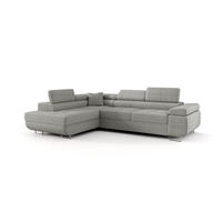 ECKSOFA EMILY mit Schlaffunktion Quelle 83 Links - Grau, Textil (275/200cm) - Bedante
