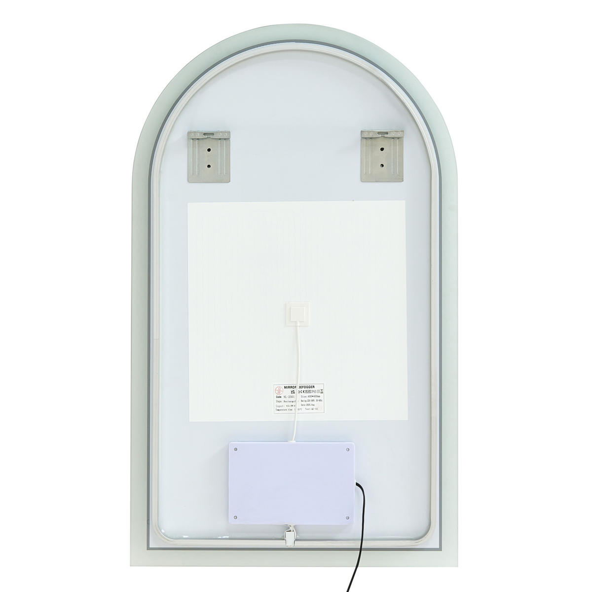 LED-BADEZIMMER-SPIEGEL 60/100 cm Grün Suin - Grün, Glas (60/100/2cm) - Beliani