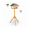 VOGELFUTTERHAUS - Orange, Holz (66/137/59cm) - Relaxdays