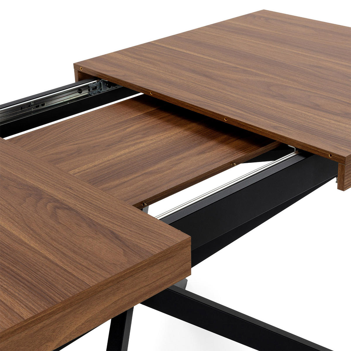 MASA DE MASA Palermo aspect de nuc comun, 140-180 cm - culoare nucă, compozit lemnos (80/140/75cm) - VS Venta-stock