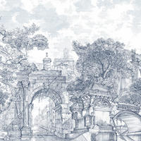 FOTOTAPETE Rivington Folly - Blau, Papier/Kunststoff (250/400cm) - Graham & Brown