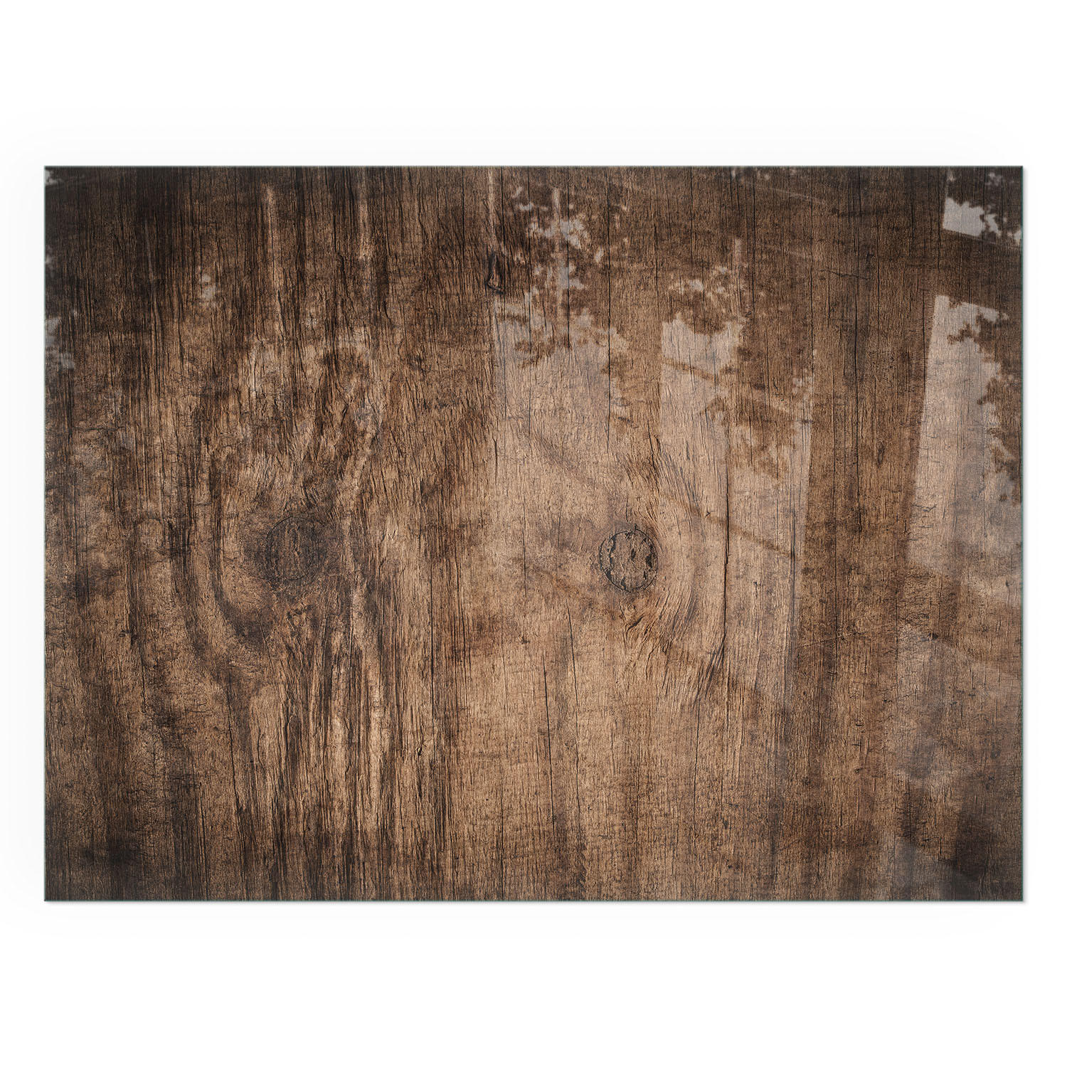 GLASPLATTE für Kamin 80x60 cm - Braun, Glas (80/60/0.4cm) - TULUP