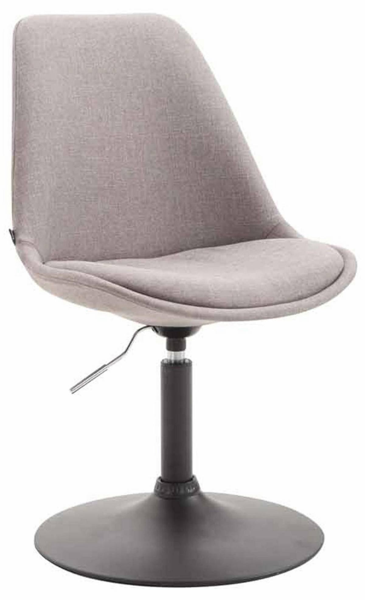 STUHL 4er Set Stoff grau - Schwarz/Grau, Textil/Metall (48/76/57cm) - CLP